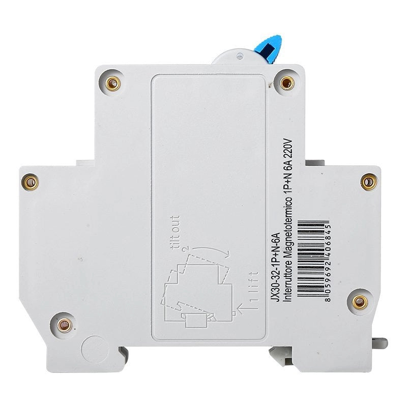 Interruttore Magnetotermico Automatico 1P+N 6A 4500A 220V Salvavita Stotz Occupa 1 Modulo DIN