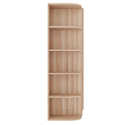 Armadio 2 ante 90x55x170 cm con ripiani e cassetti in MDF; metallo e compensato