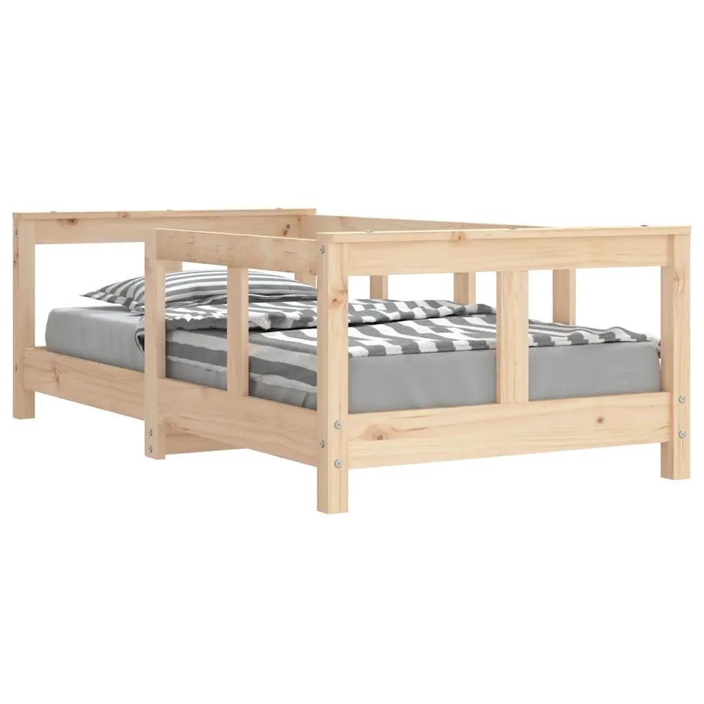 Giroletto per Bambini-Struttura Letto Bambini 70x140 cm in Legno Massello di Pino 766599