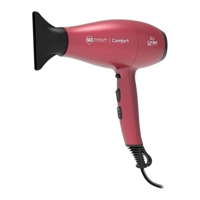 Ga.ma GH0501 Comfort Halogen 5D Asciugacapelli 2200 W Tecnologia Alogena Ozono Ion 2 velocita' 3 temperature diffusore incluso colore Rosso