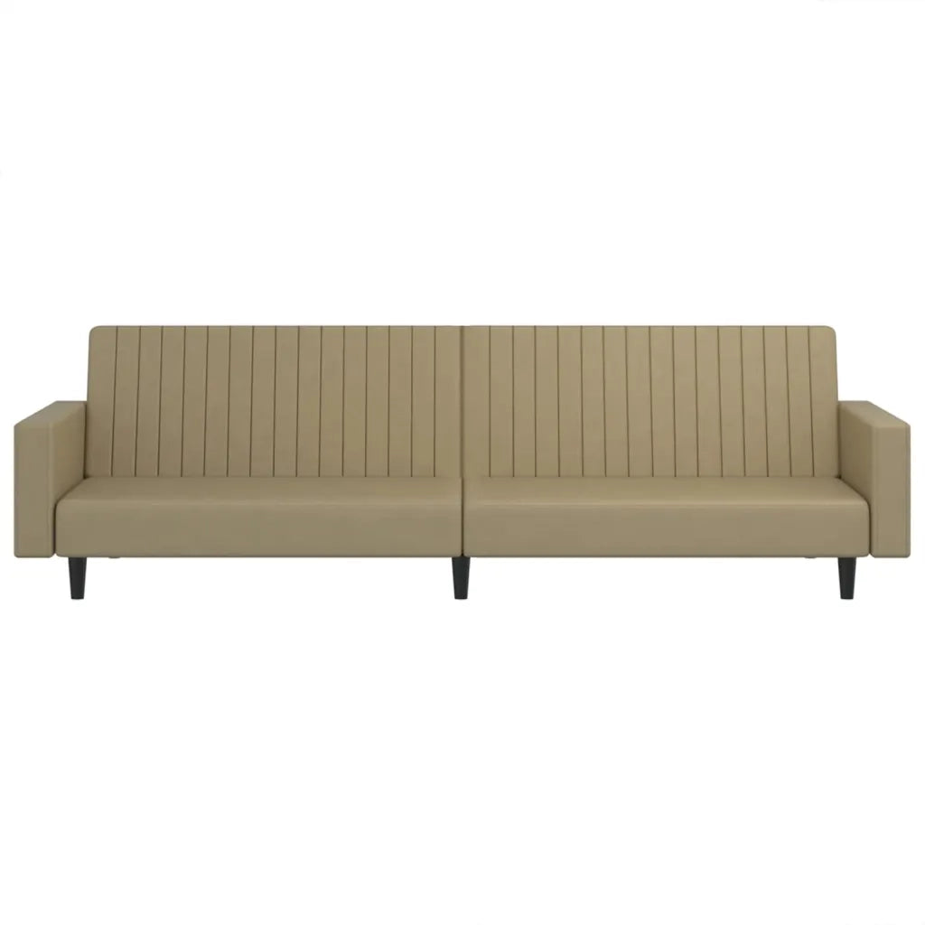 Divano letto | Sof¨¤ letto | Letto singolo a 2 Posti Cappuccino in Similpelle