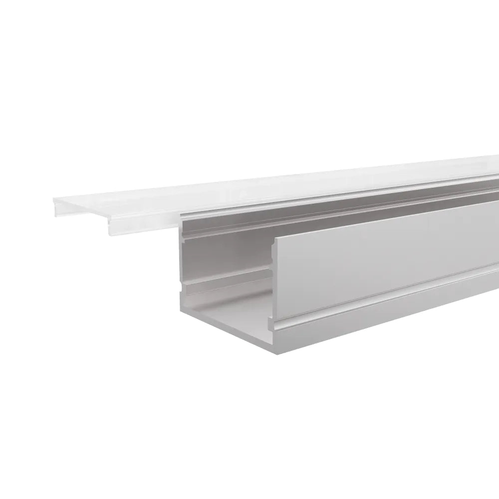 Profilo lineare XL 1mt in alluminio silver per striscia led