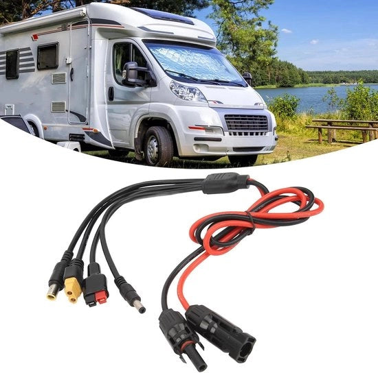 Adattore cavo Anderson/Xt60/7909 per connessione batterie PV impianto 1M - cavo di collegamento per camper e campeggio pannelli solari