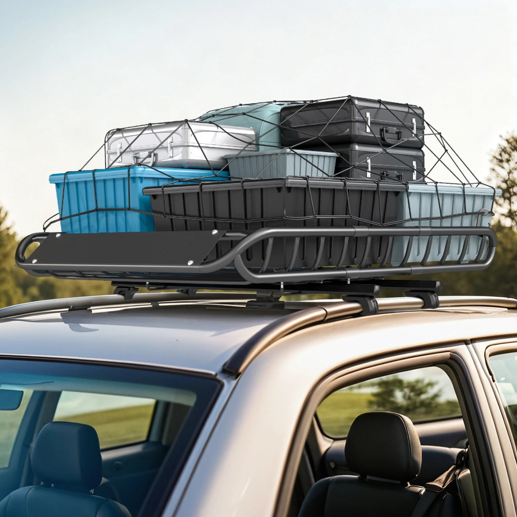Portabagagli Universale per SUV e Camion ¨C zephmum ¨C Nero 116x92x11.5 cm