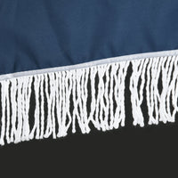 Ombrellone da Giardino Inclinabile Ø213x234 cm a 8 Stecche con Manovella Blu e Beige