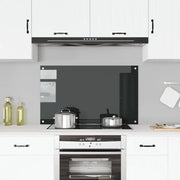 Paraschizzi per Cucina-Protezione parete cucina Nero 100x60 cm in Vetro Temperato
