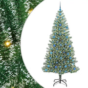 Albero di Natale | Decorazioni natalizie Artificiale Imbiancato con Luci LED 210 cm