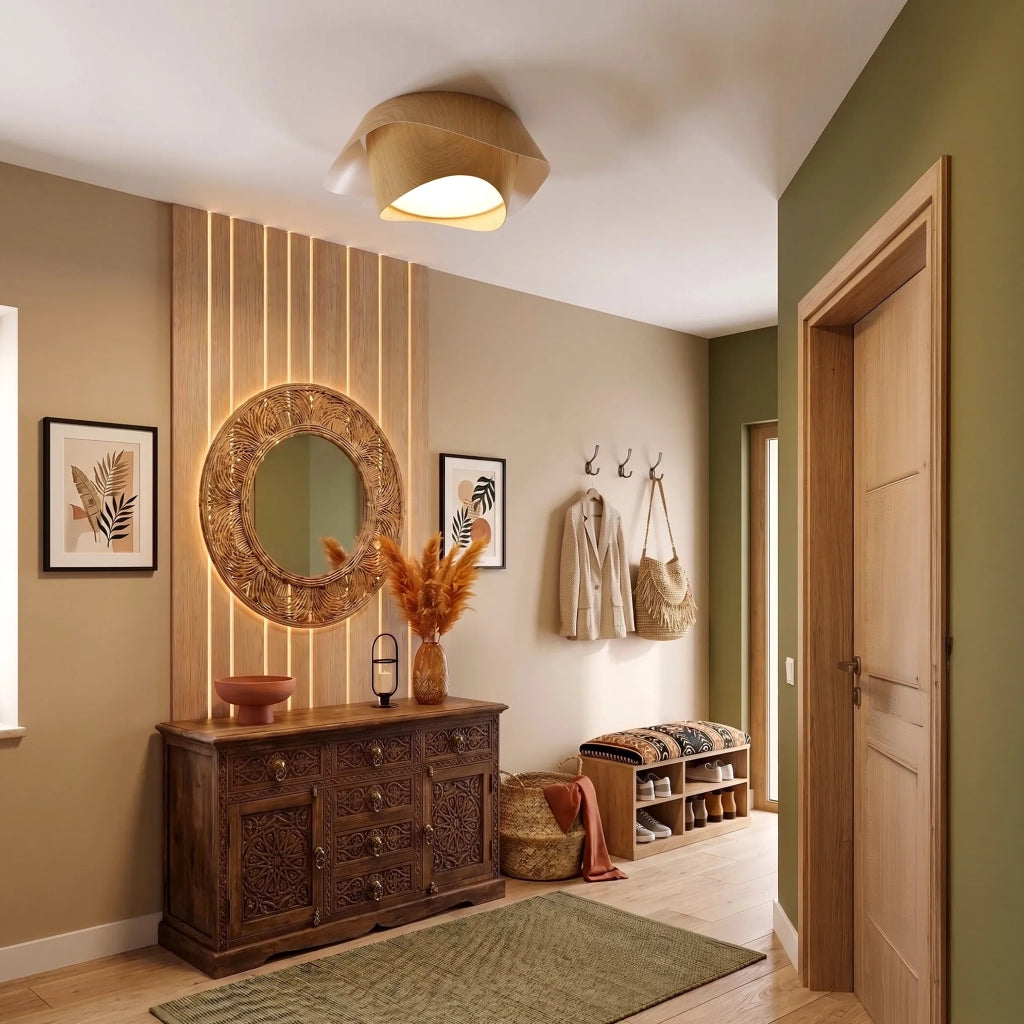 Lampada Da Soffitto Led App1930-c 40cm Wood