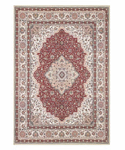 Tappeto arredo casa NAIN 01 rosso cm.200X280 riproduzione disegno orientale classico in stile persiano. Tappeto lavabile e antiscivolo per salotto, soggiorno, camera da letto.