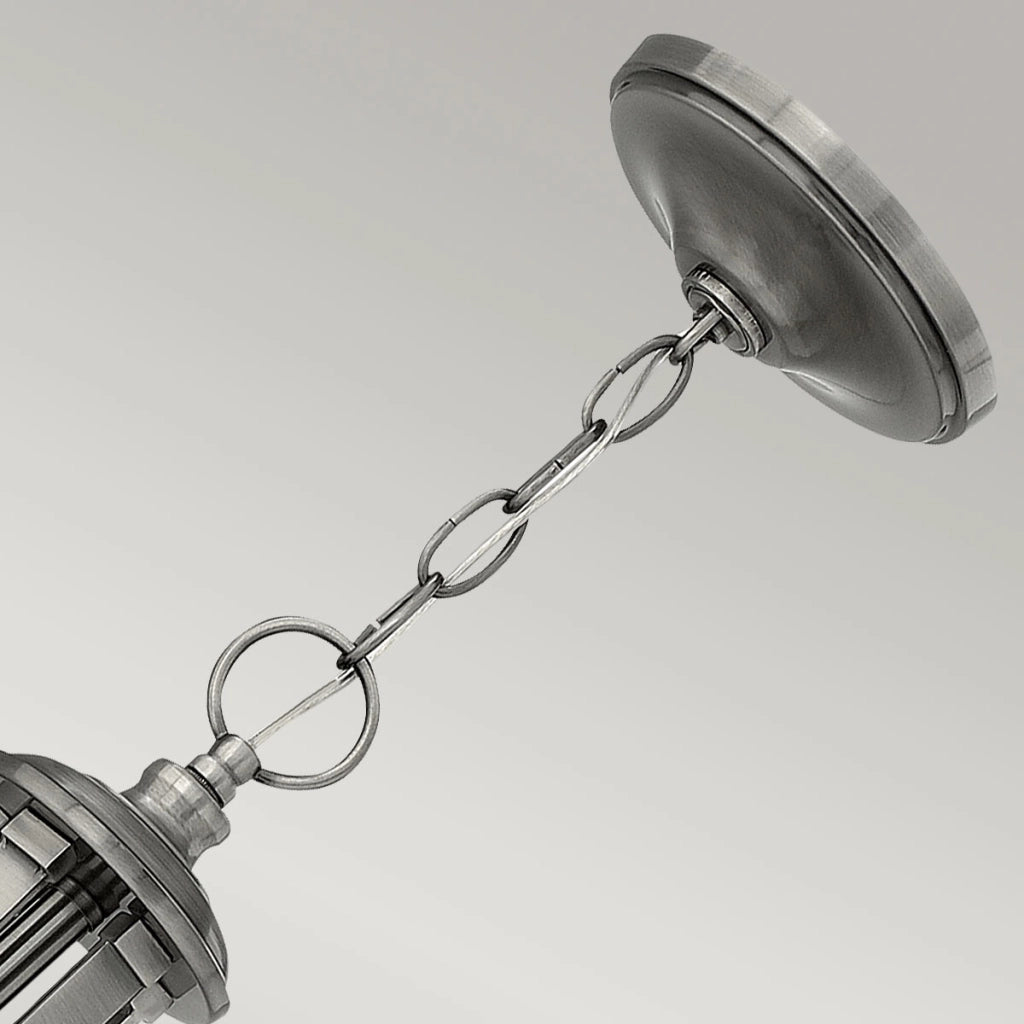 Lampadario nichel anticato Truman 5xE27 60W Hinkley