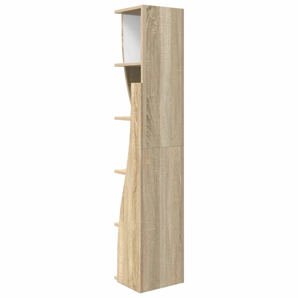 Mobile angolare Rovere Sonoma 27,5x27x140cm Legno multistrato 889867