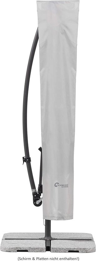 Copertura di protezione per ombrelloni rotondi fino a 300 cm di diametro - Argento grigio - Alta qualità - 3050 cm x 1450 cm x 3 cm