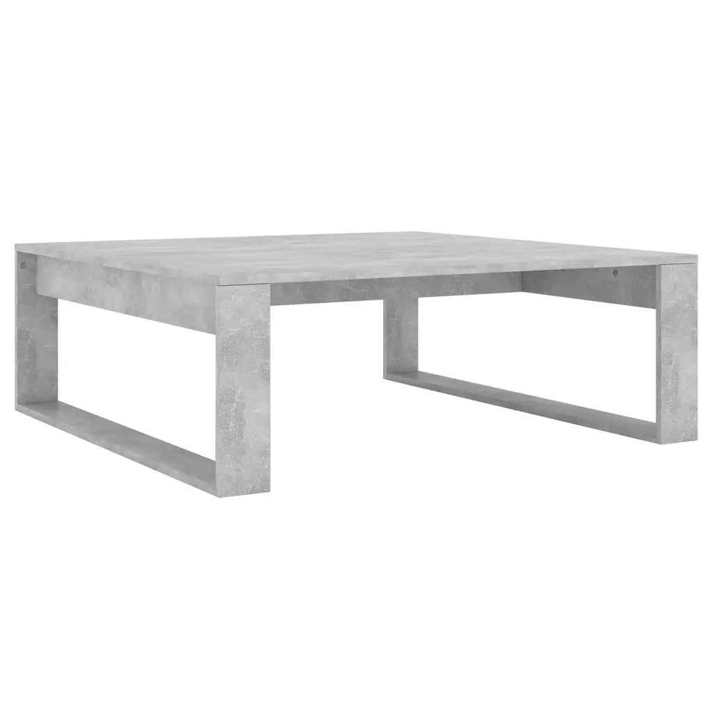 Tavolino da Salotto Grigio Cemento 100x100x35 cm Truciolato 808634