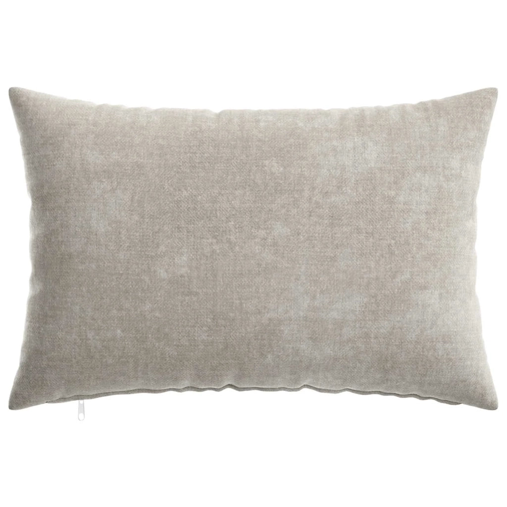 Federa 6 pcs HEERLEN Grigio Chiaro 30 x 50 cm Tessuto Chenille 907790