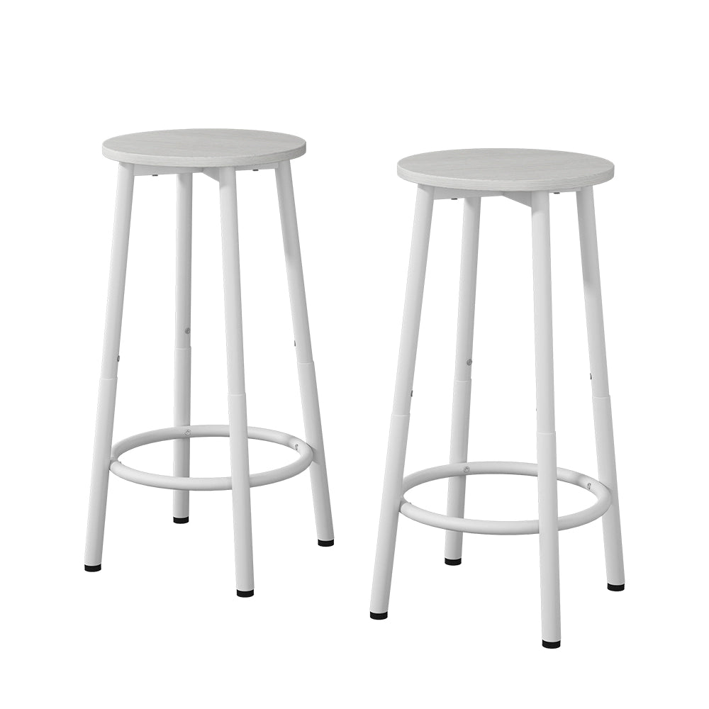 Vicco Set di 2 sgabelli da bar Bianco 31.5 x 64 cm 2 parti