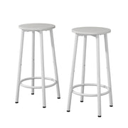 Vicco Set di 2 sgabelli da bar Bianco 31.5 x 64 cm 2 parti