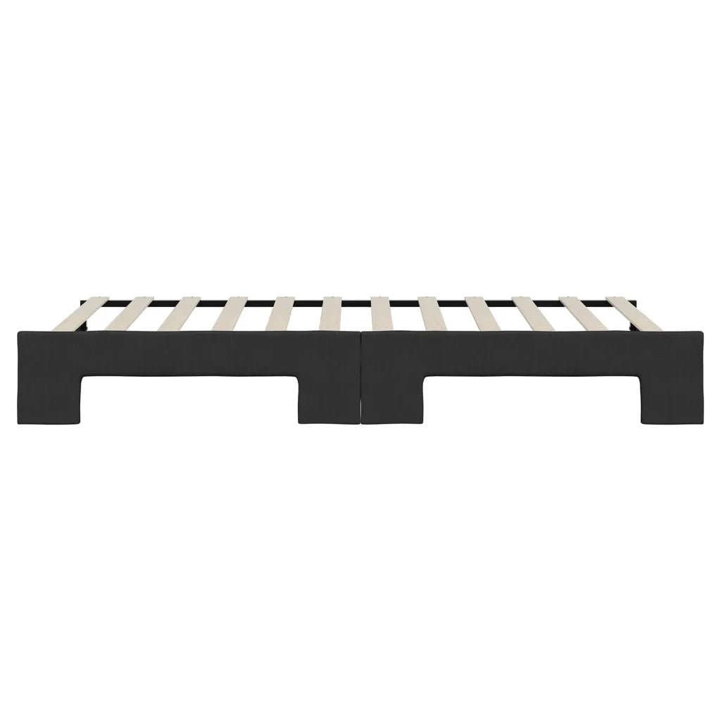 Divano letto | Sof¨¤ letto | Letto singolo Estraibile Nero 90x200 cm in Tessuto