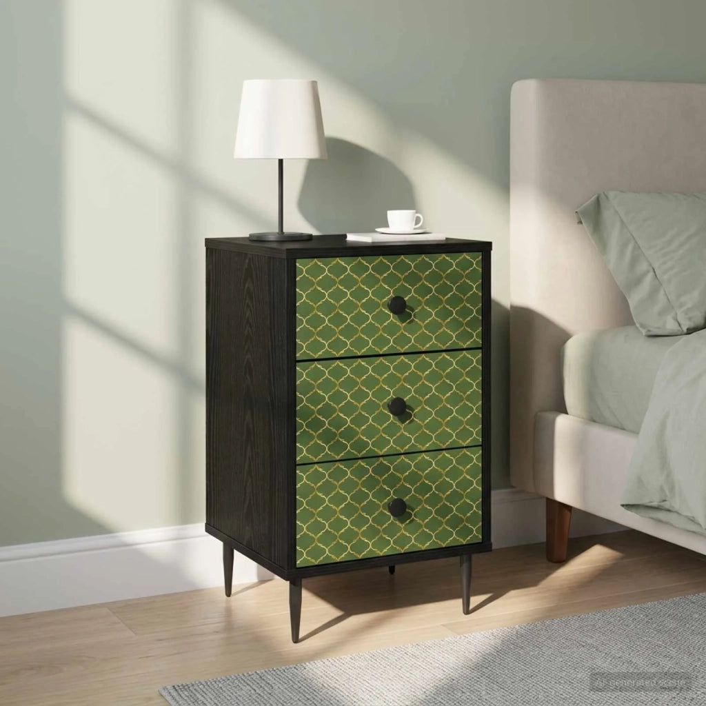 Armadio da Notte GELEEN 2 pz Rovere Nero 36 x 33 x 61 cm 8007314