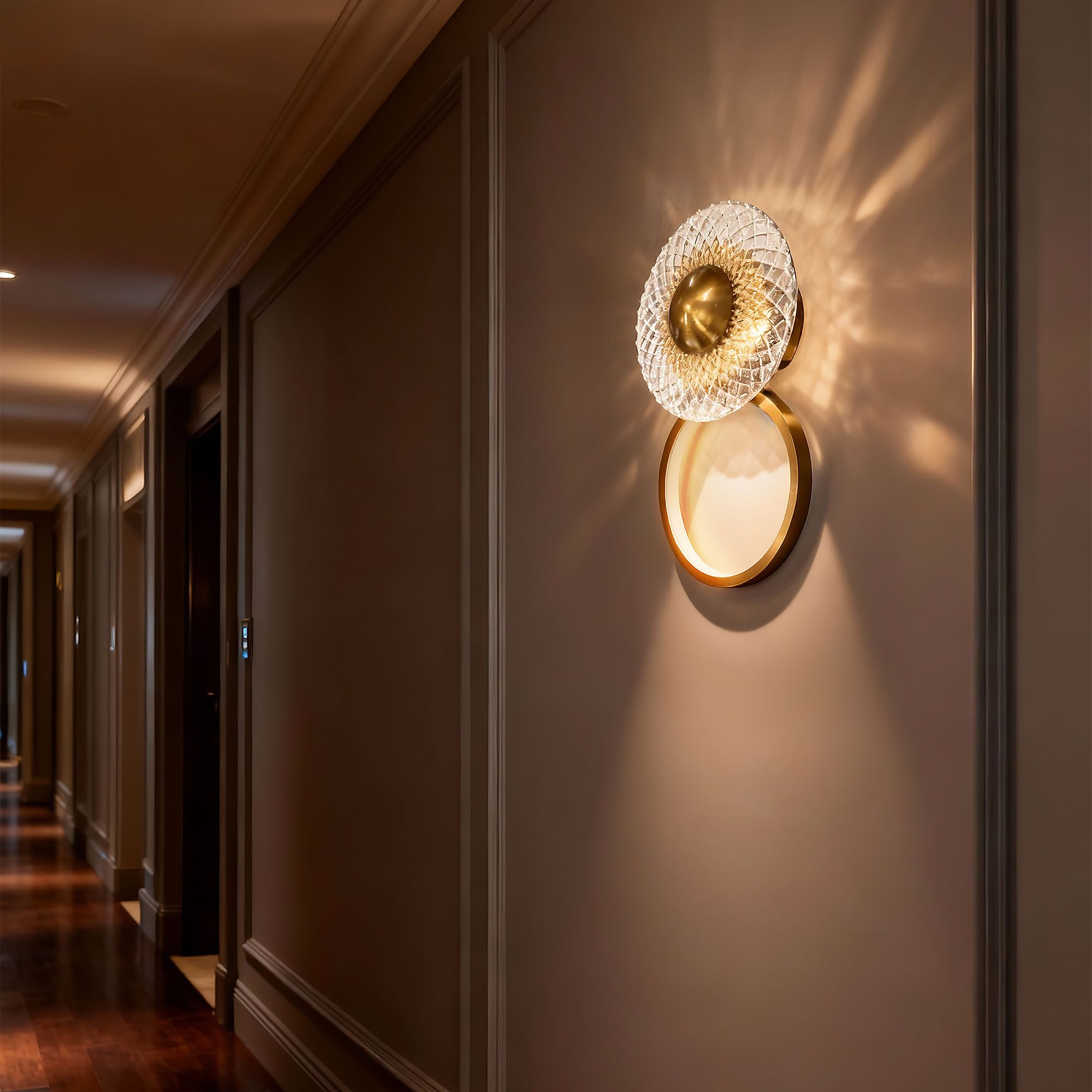 Applique Da Parete Led Lhj071-w Brush Gold