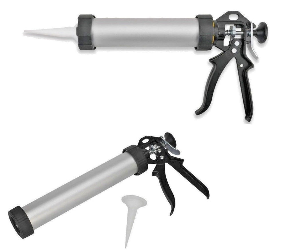 PISTOLA PER CARTUCCIA SILICONE FUGHE 230 MM IN ALLUMINIO PROFESSIONALE BECCUCCIO