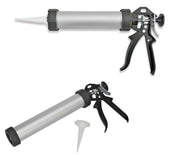 PISTOLA PER CARTUCCIA SILICONE FUGHE 230 MM IN ALLUMINIO PROFESSIONALE BECCUCCIO