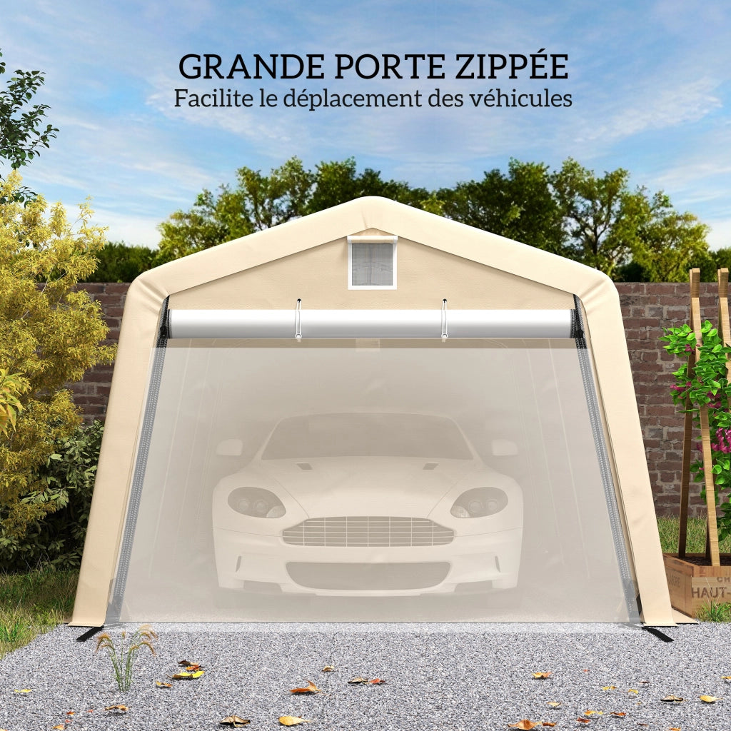 Tenda garage carport 6,2x3,3x2,4m ¨C Xylo ¨C acciaio zincato PE impermeabile anti-UV