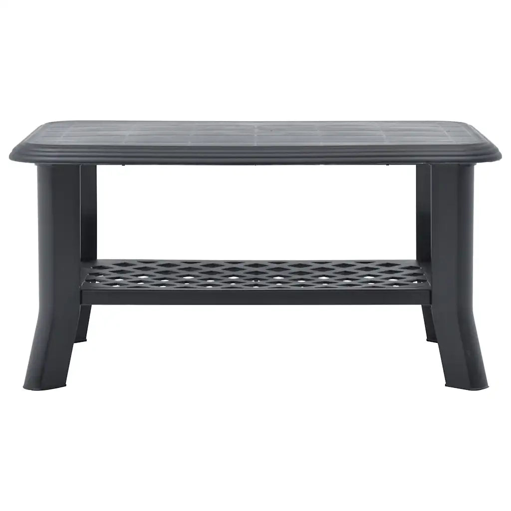 Tavolino da CaffÃ¨ Antracite 90x60x46 cm in Plastica cod mxl 6239