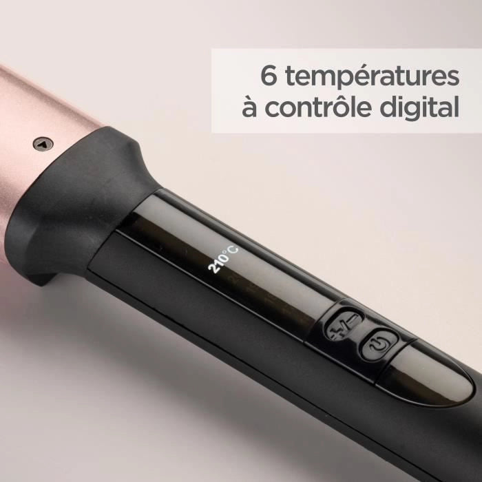 Arricciacapelli con bacchetta ondulante ovale - BABYLISS - C457E - Quarzo-ceramica - 6 temperature da 160C a 210C