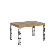 Tavolo Allungabile 140-244x90x77 cm Ghibli Quercia Natura Telaio Antracite