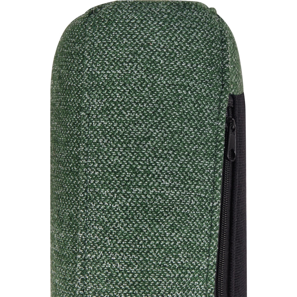 Divano angolare in poliestere verde scuro 192 x 155 Divano a 2 posti imbottito con gambe in metallo, tessuto e schienale imbottito, moderno e minimalista