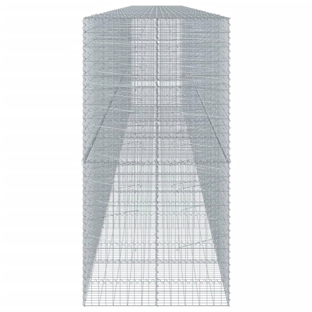 Gabbione da esterno versatile 1100 x 100 x 200 cm facile da montare stile moderno ferro zincato argento 02_0055613