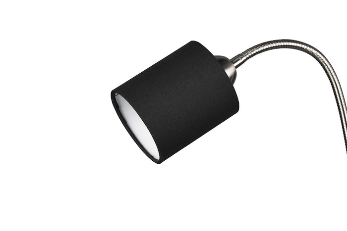 Piantana da Interno Attacco E27 in Metallo Nichel Satinato