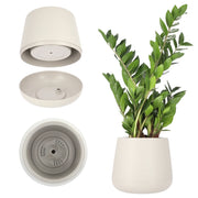 Vaso da fiori KADAX con supporto, 13 cm, coperchio in sughero, beige.