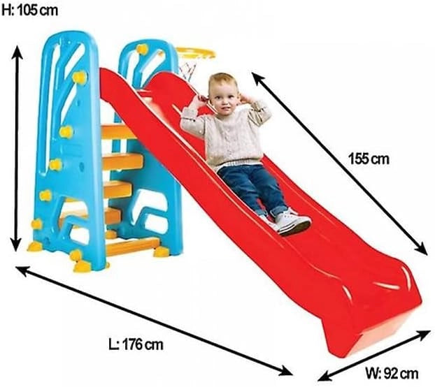 Scivolo per Bambini da giardino da casa Interno Esterno grande 3 Anni 4 Anni Scivolo Bimbi 2-6 Anni super resistente qua