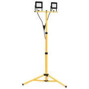 Faretto a LED con Treppiede 2x20 W Bianco Caldo