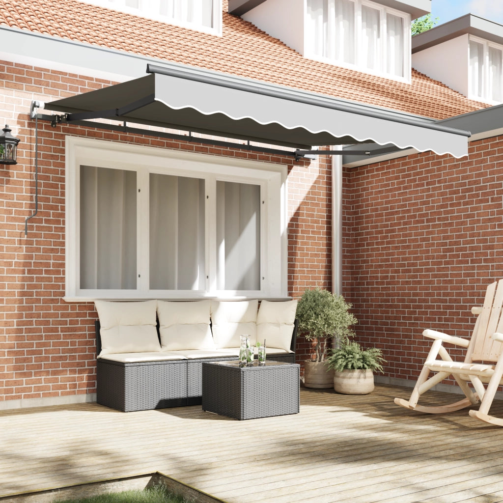 Telaio Tenda Retrattile a Manovella 3x2 cm in Metallo
