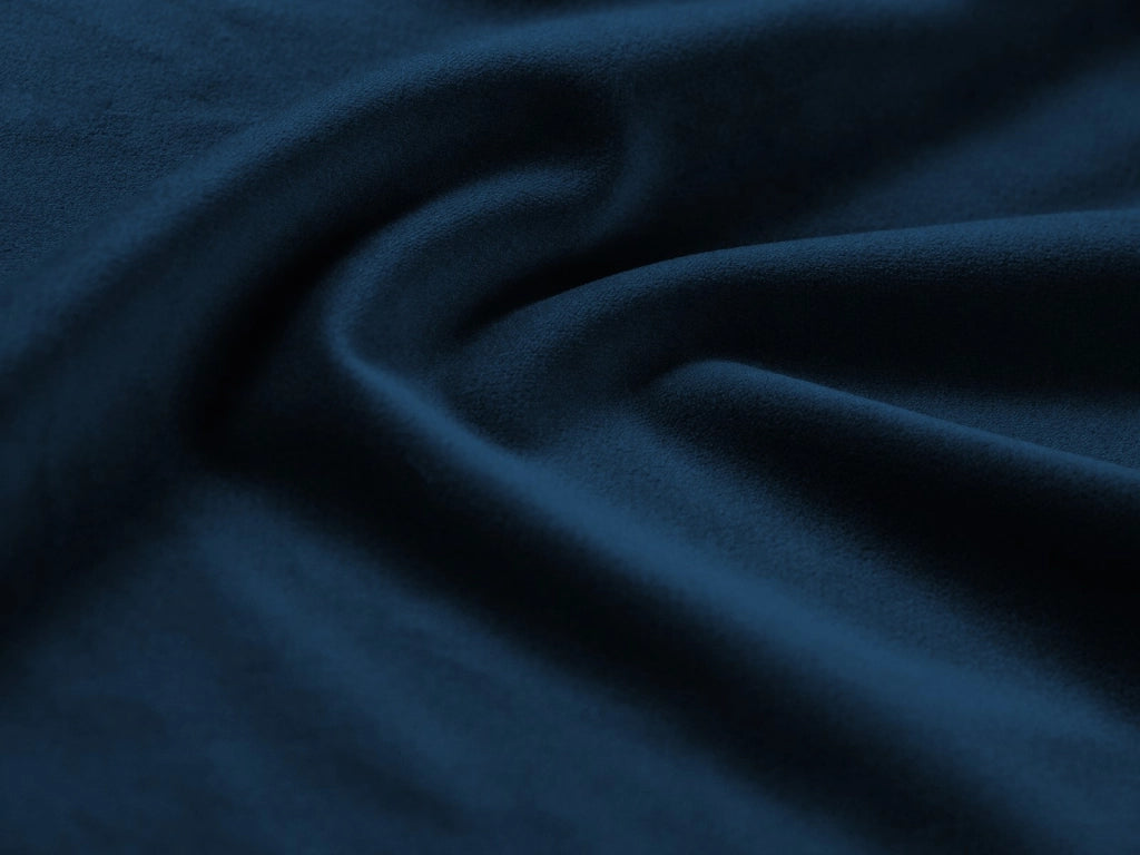 Cosmopolitan Design - Letto a cassettone con testiera "Colonel" 180x200cm in velluto blu reale 