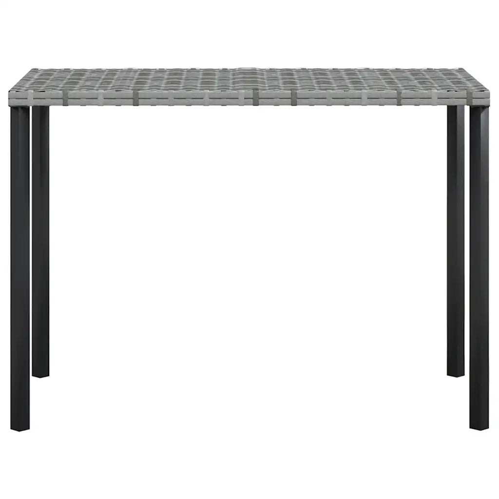 Set Divano a L con Cuscini 5 pz | Set Salotto da Giardino Grigio in Polyrattan