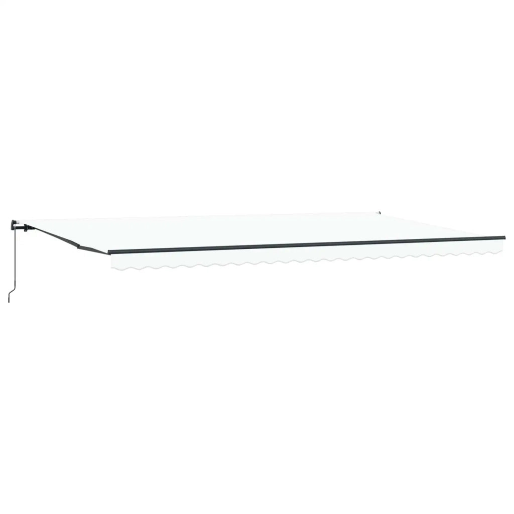Tenda retrattile Bianco 600 × 350 cm Poliestere e Alluminio 3331761