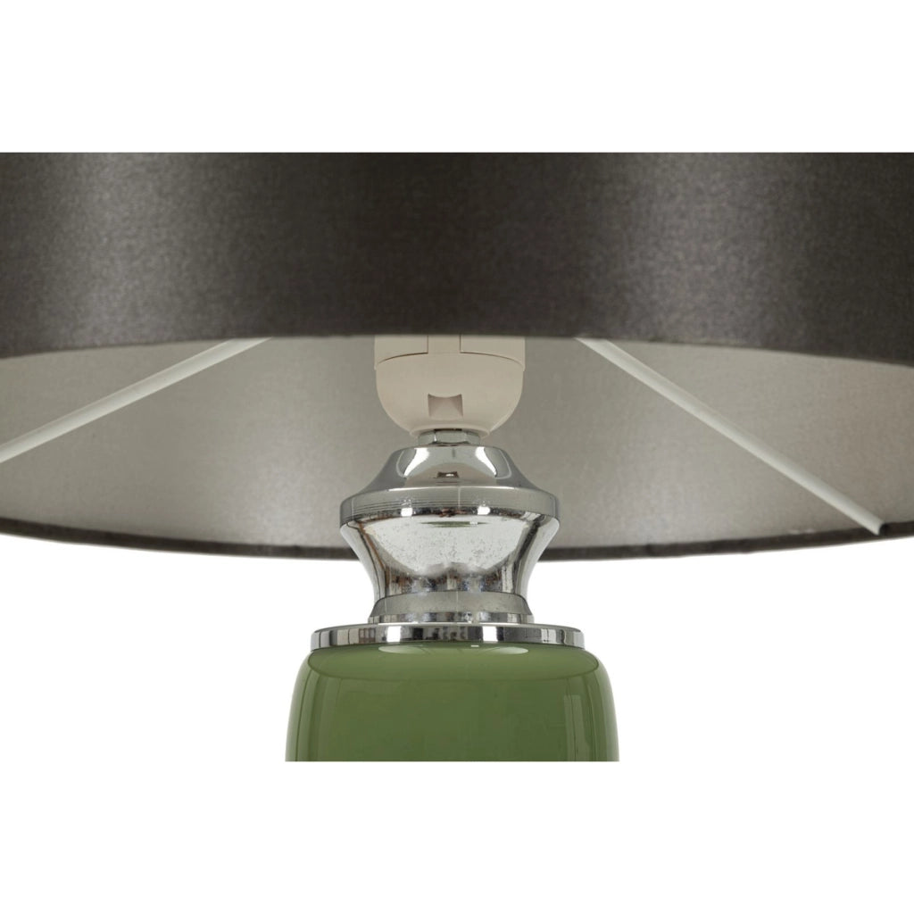 Lampada da Tavolo VKH180, Verde, Metallo, 33x33x57 cm