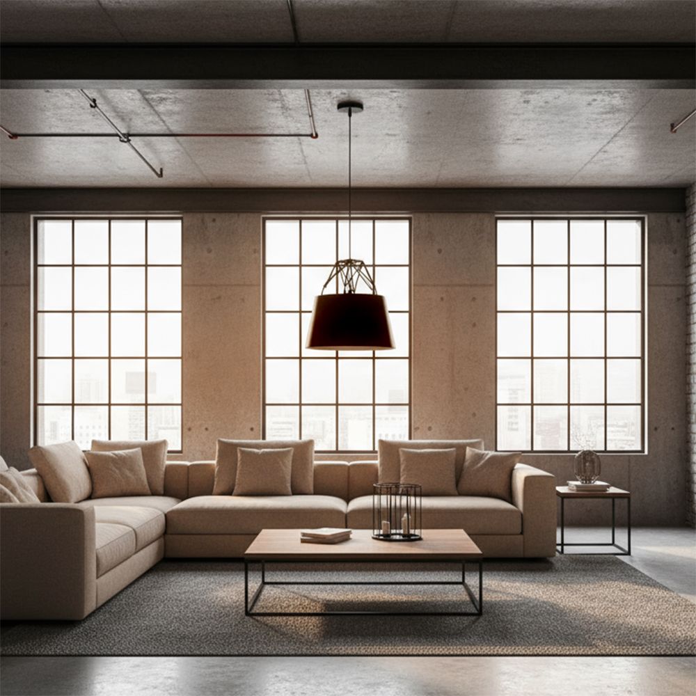 Lampada Da Soffitto Pensile Metallico Nero APP422-1CP