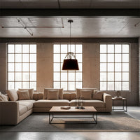 Lampada Da Soffitto Pensile Metallico Nero APP422-1CP