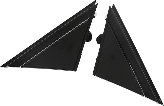 Specchio Retrovisore Copertura di Ricambio per 500 2012-2017 Numero di Ordine (1SH17KX7AA-1SH16KX7AA) - Originale Standard - Lato Guida Sinistro & Lato Passeggero Destro - Trim Plate a Triangolo - Nero Lucido - Contenuto HTML