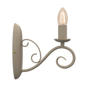 Applique Mauro rustica beige metallo 1xE14 Luminex