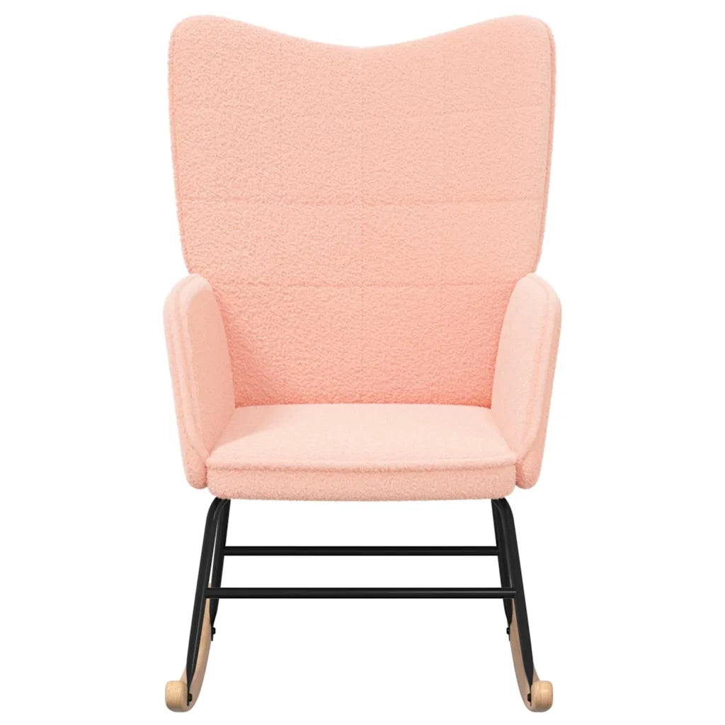 vidaXL Sedia rilassante Rosa 61 x 78 x 98 cm Tessuto