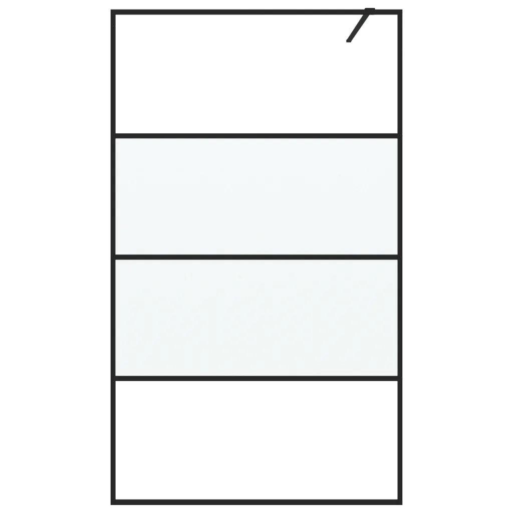Parete Doccia Walk in 115x195 cm Vetro Semi Smerigliato ESG 152128