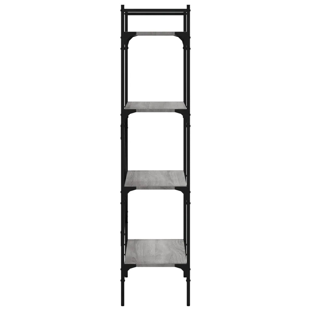 Libreria Grigio Sonoma 4 Ripiani 56x31,5x138,5 cm Multistrato 833341