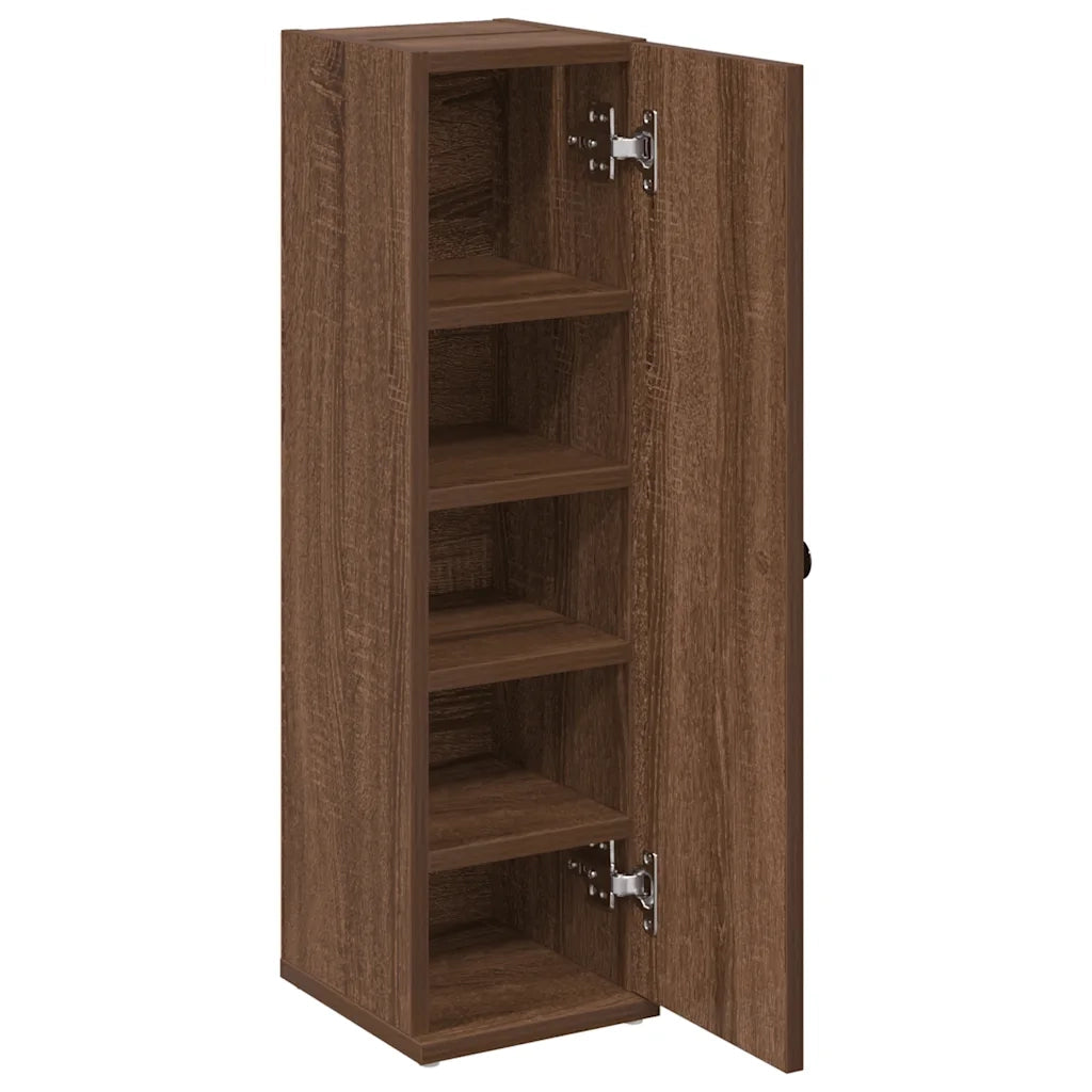 Mobile da Bagno con Portarotolo Rovere Marrone 20,5x22x72 cm 858521