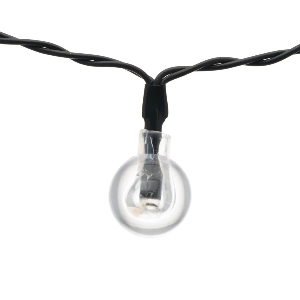 Catena Solare 50 Sfere d. 20 mm Trasp. LED 2+5m
