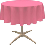 Set da tavolo da festa in PEVA ronde acqua-resistente 4 pezzi - rosa